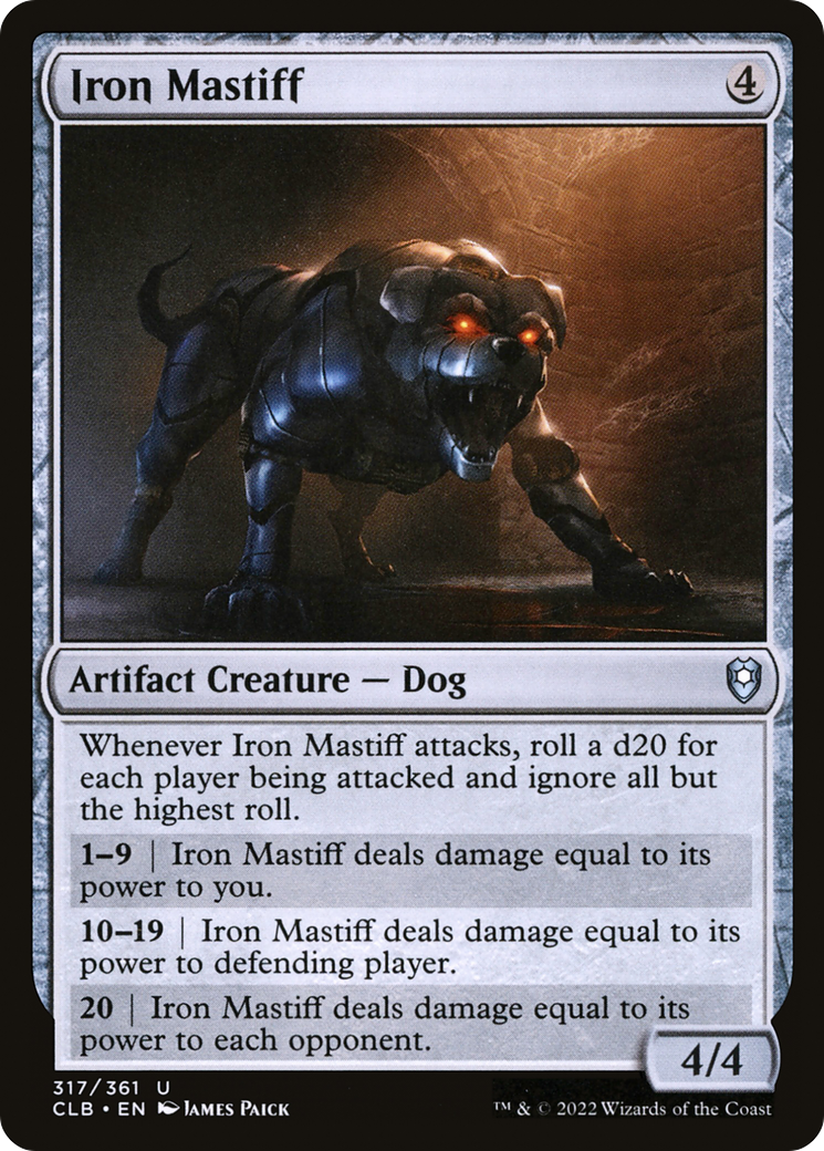 Iron Mastiff (CLB-317) - Commander Legends: Battle for Baldur's Gate - Premium MTG Single from Wizards of the Coast - Just $0.08! Shop now at Game Crave Tournament Store