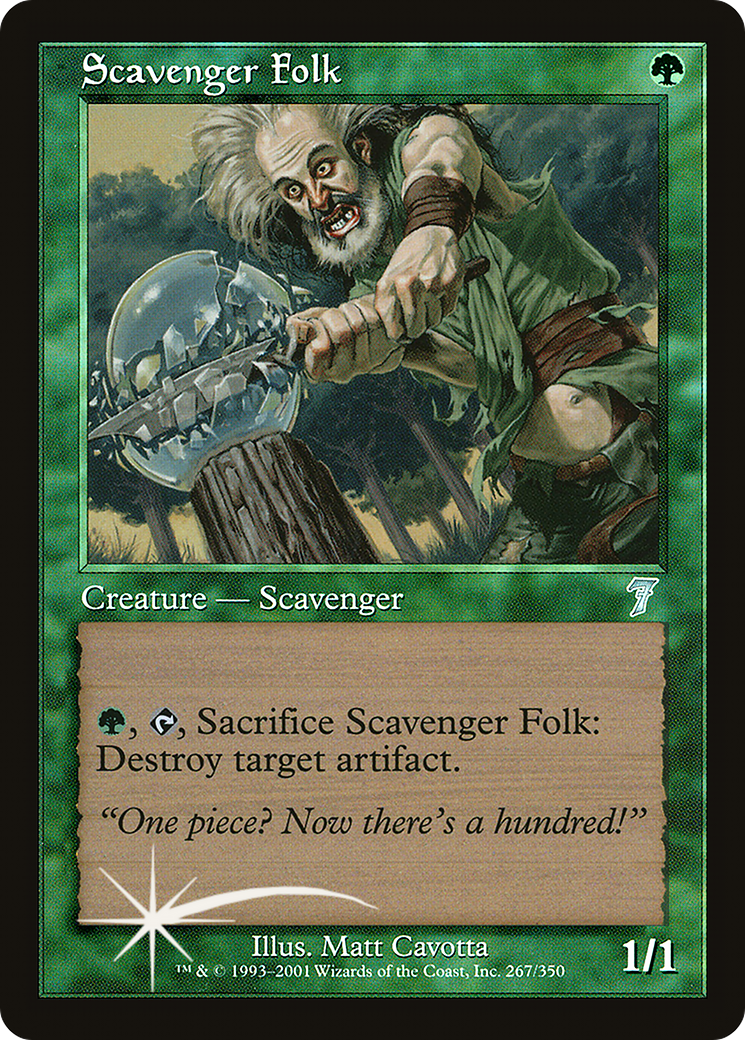 Scavenger Folk (7ED-267★) - Seventh Edition Foil - Premium MTG Single from Wizards of the Coast - Just $1.30! Shop now at Game Crave Tournament Store