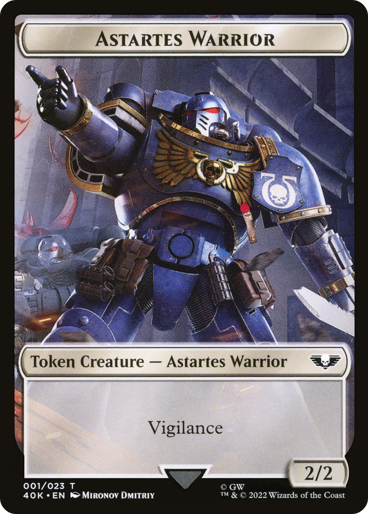 Astartes Warrior (T40K-001) - Warhammer 40,000 Tokens - Premium MTG Single from Wizards of the Coast - Just $0! Shop now at Game Crave Tournament Store