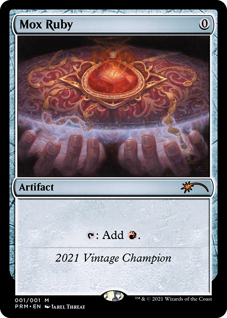 Mox Ruby (OVNT-2021C) - Vintage Championship - Premium MTG Single from Wizards of the Coast - Just $0! Shop now at Game Crave Tournament Store