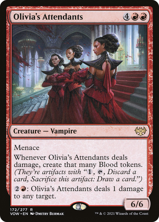 Olivia's Attendants (VOW-172) - Innistrad: Crimson Vow - Premium MTG Single from Wizards of the Coast - Just $0.25! Shop now at Game Crave Tournament Store
