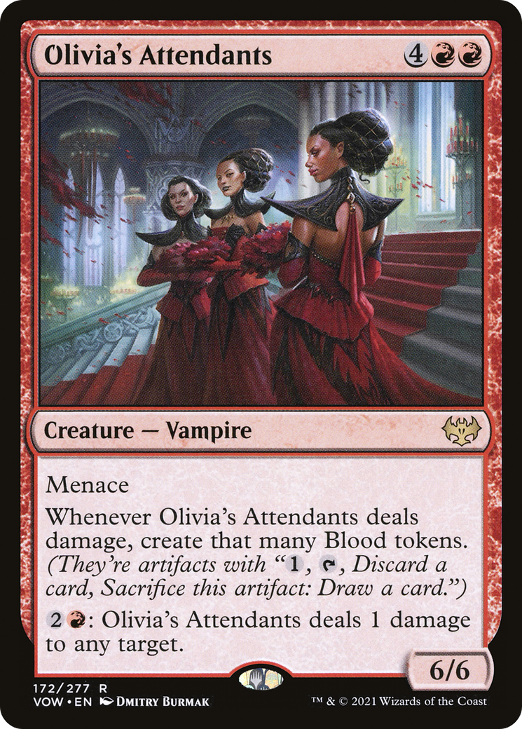 Olivia's Attendants (VOW-172) - Innistrad: Crimson Vow Foil - Premium MTG Single from Wizards of the Coast - Just $0.27! Shop now at Game Crave Tournament Store