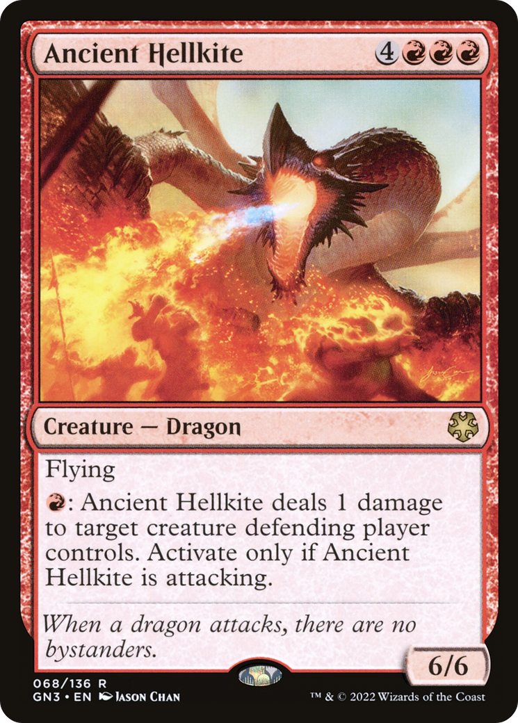Ancient Hellkite (GN3-068) - Game Night: Free-for-All - Premium MTG Single from Wizards of the Coast - Just $0.08! Shop now at Game Crave Tournament Store