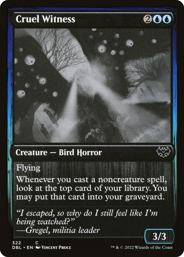 Cruel Witness (DBL-322) - Innistrad: Double Feature - Premium MTG Single from Wizards of the Coast - Just $0.08! Shop now at Game Crave Tournament Store