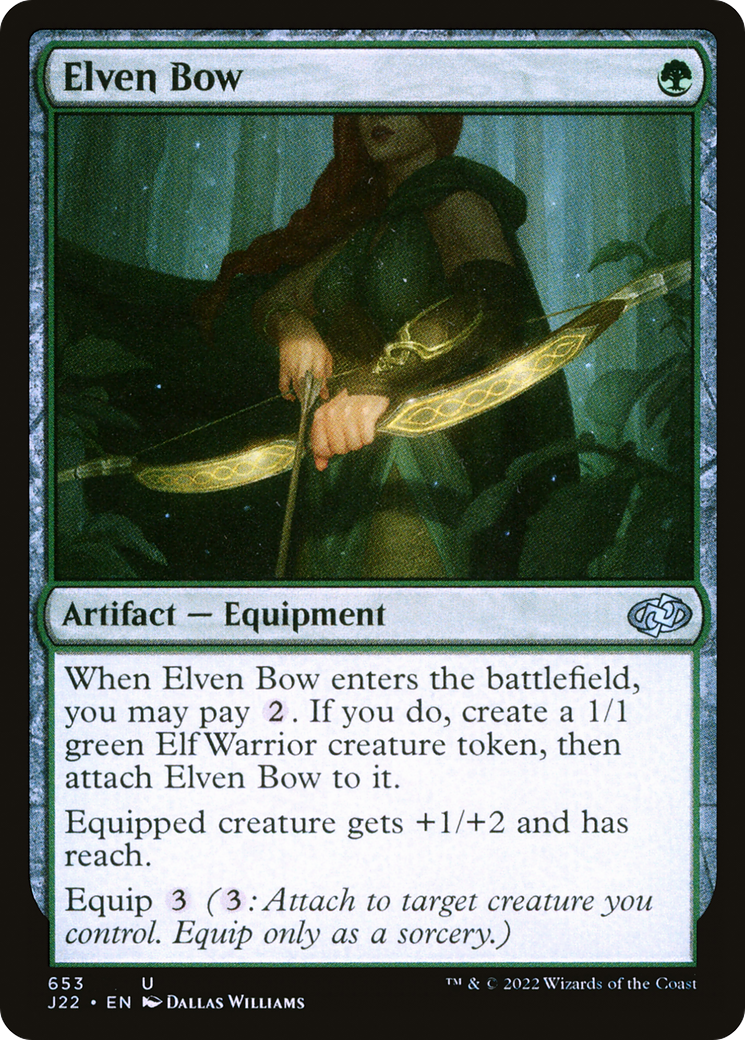 Elven Bow (J22-653) - Jumpstart 2022 - Premium MTG Single from Wizards of the Coast - Just $0.08! Shop now at Game Crave Tournament Store