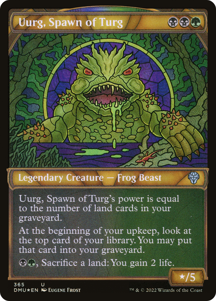 Uurg, Spawn of Turg (DMU-365) - Dominaria United: (Showcase) Foil - Premium MTG Single from Wizards of the Coast - Just $0.25! Shop now at Game Crave Tournament Store