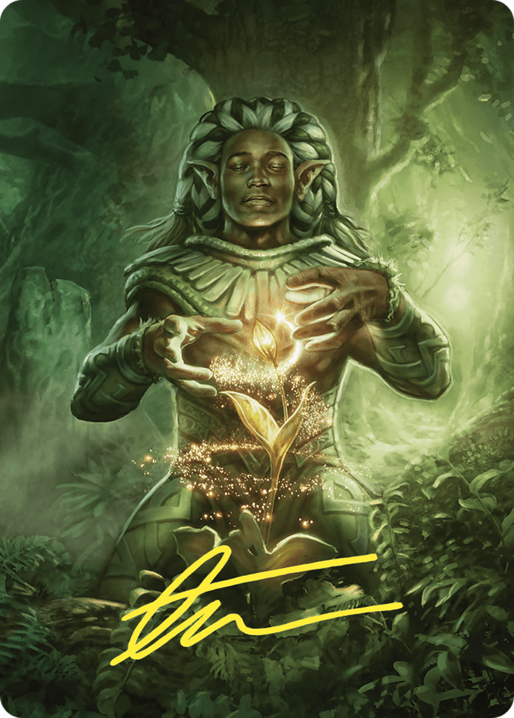 Elvish Mystic // Elvish Mystic (ACMM-041) - Commander Masters Art Series (Borderless) Foil - Premium MTG Single from Wizards of the Coast - Just $0! Shop now at Game Crave Tournament Store