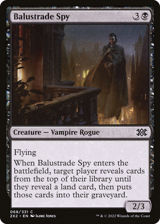 Balustrade Spy (2X2-068) - Double Masters 2022 - Premium MTG Single from Wizards of the Coast - Just $0.08! Shop now at Game Crave Tournament Store