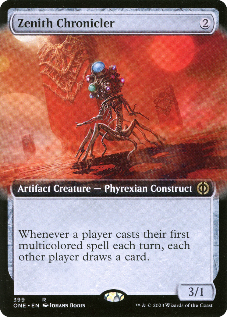 Zenith Chronicler (ONE-399) - Phyrexia: All Will Be One: (Extended Art) - Premium MTG Single from Wizards of the Coast - Just $0.09! Shop now at Game Crave Tournament Store