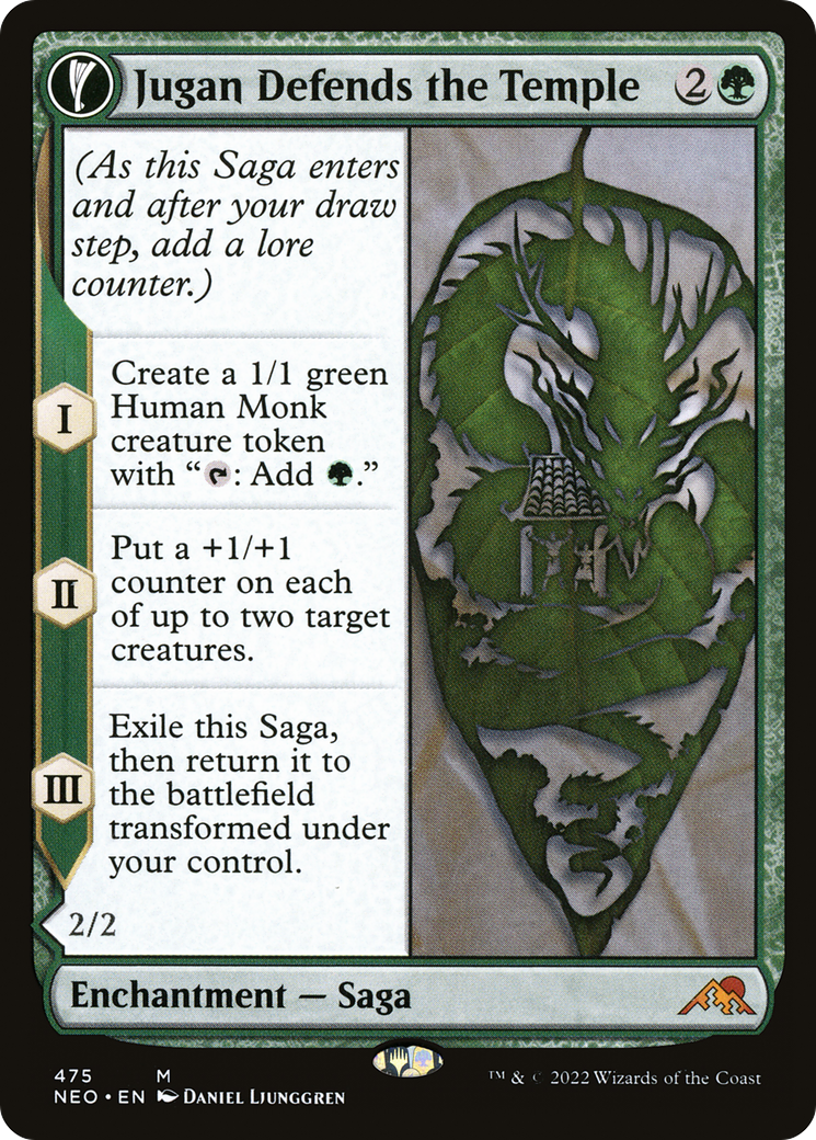 Jugan Defends the Temple // Remnant of the Rising Star (NEO-475) - Kamigawa: Neon Dynasty: (Extended Art, fandfc) Foil - Premium MTG Single from Wizards of the Coast - Just $1.77! Shop now at Game Crave Tournament Store