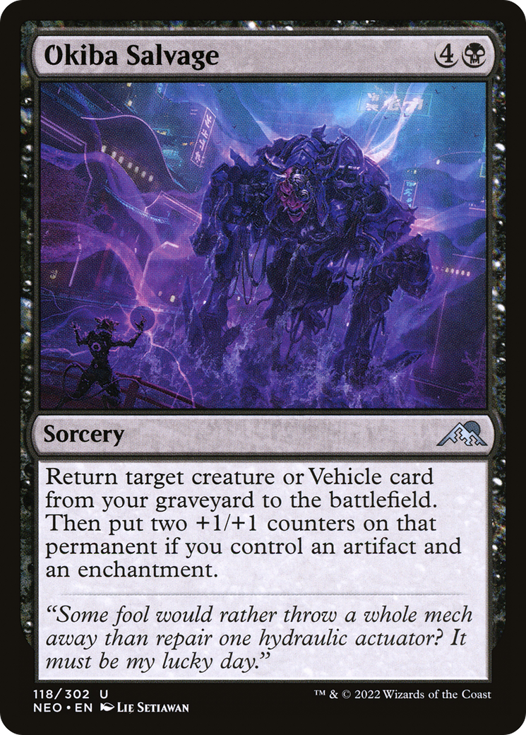 Okiba Salvage (NEO-118) - Kamigawa: Neon Dynasty Foil - Premium MTG Single from Wizards of the Coast - Just $0.08! Shop now at Game Crave Tournament Store