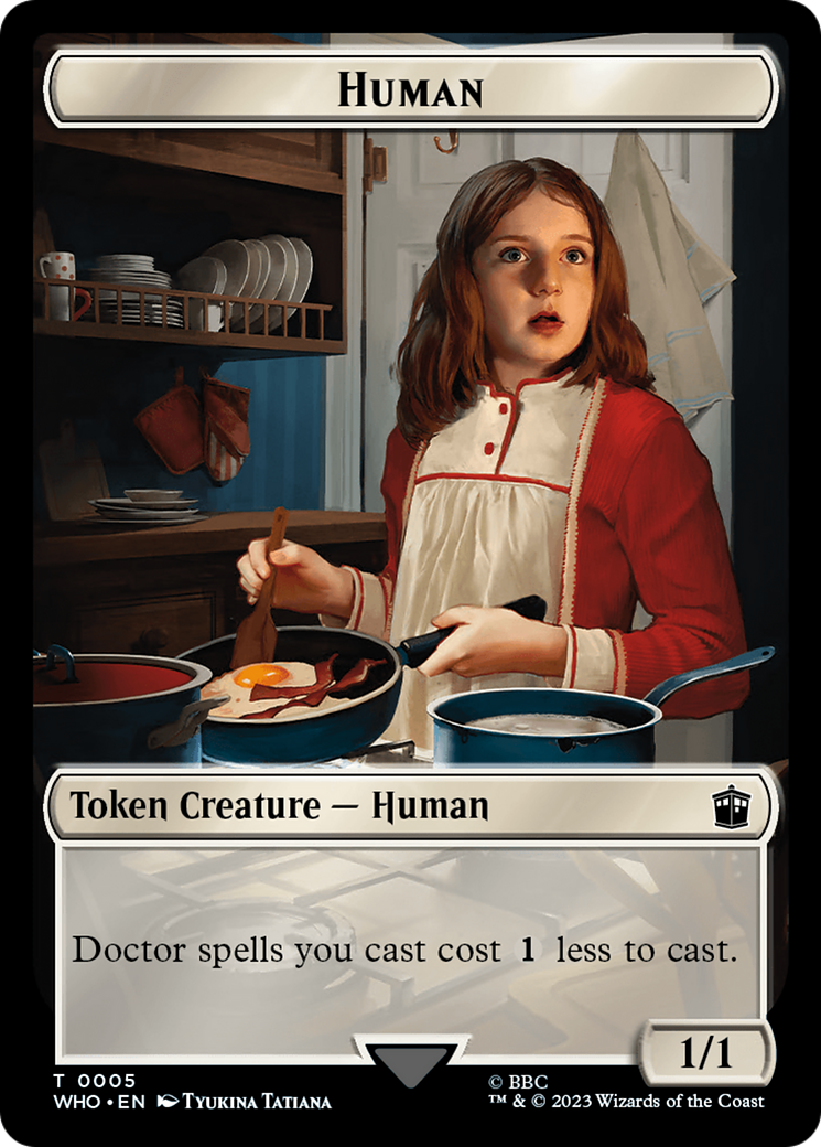 Human (TWHO-005) - Doctor Who Tokens Foil - Premium MTG Single from Wizards of the Coast - Just $0! Shop now at Game Crave Tournament Store