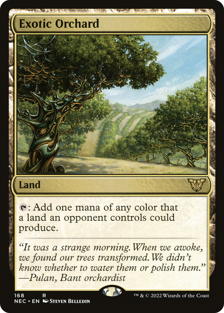 Exotic Orchard (NEC-168) - Neon Dynasty Commander - Premium MTG Single from Wizards of the Coast - Just $0.08! Shop now at Game Crave Tournament Store