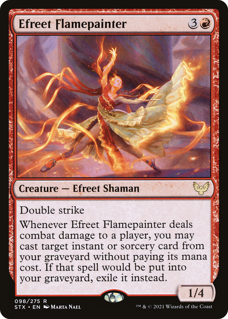 Efreet Flamepainter (STX-098) - Strixhaven: School of Mages - Premium MTG Single from Wizards of the Coast - Just $0.08! Shop now at Game Crave Tournament Store