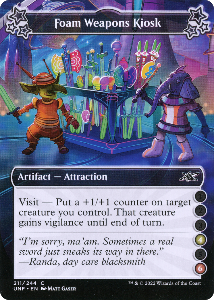 Foam Weapons Kiosk (UNF-211C) - Unfinity Foil - Premium MTG Single from Wizards of the Coast - Just $0.08! Shop now at Game Crave Tournament Store