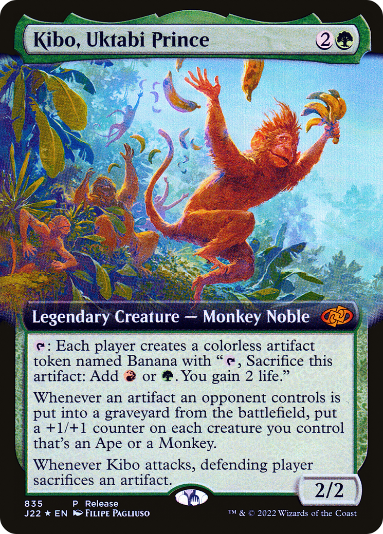 Kibo, Uktabi Prince (J22-835) - Jumpstart 2022: (Extended Art) Foil - Premium MTG Single from Wizards of the Coast - Just $1! Shop now at Game Crave Tournament Store
