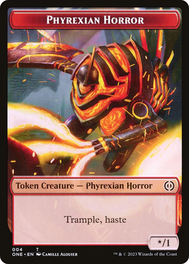 Phyrexian Horror (TONE-004) - Phyrexia: All Will Be One Tokens - Premium MTG Single from Wizards of the Coast - Just $0! Shop now at Game Crave Tournament Store