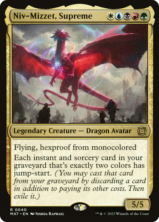 Niv-Mizzet, Supreme (MAT-040) - March of the Machine: The Aftermath - Premium MTG Single from Wizards of the Coast - Just $0.08! Shop now at Game Crave Tournament Store