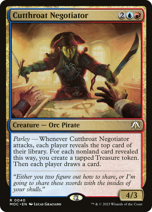 Cutthroat Negotiator (MOC-040) - March of the Machine Commander - Premium MTG Single from Wizards of the Coast - Just $0.08! Shop now at Game Crave Tournament Store