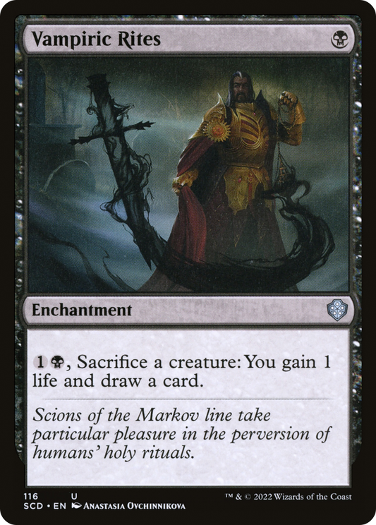 Vampiric Rites (SCD-116) - Starter Commander Decks - Premium MTG Single from Wizards of the Coast - Just $0.08! Shop now at Game Crave Tournament Store