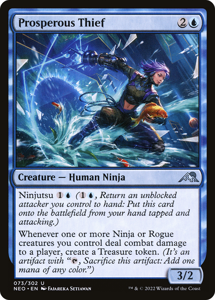 Prosperous Thief (NEO-073) - Kamigawa: Neon Dynasty - Premium MTG Single from Wizards of the Coast - Just $0.08! Shop now at Game Crave Tournament Store