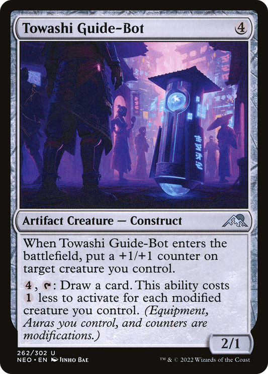 Towashi Guide-Bot (NEO-262) - Kamigawa: Neon Dynasty Foil - Premium MTG Single from Wizards of the Coast - Just $0.25! Shop now at Game Crave Tournament Store