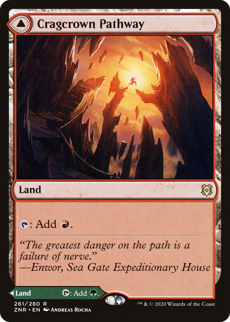 Cragcrown Pathway // Timbercrown Pathway (ZNR-261) - Zendikar Rising Foil - Premium MTG Single from Wizards of the Coast - Just $2.39! Shop now at Game Crave Tournament Store