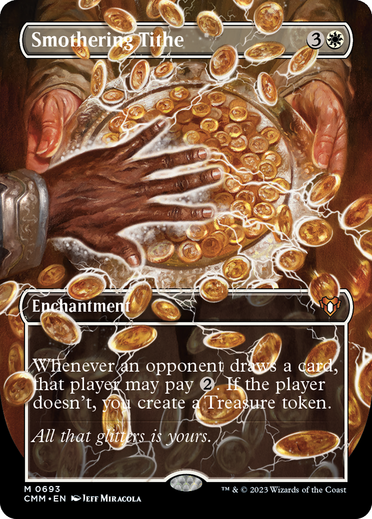Smothering Tithe (CMM-693) - Commander Masters (Borderless) Foil - Premium MTG Single from Wizards of the Coast - Just $11.60! Shop now at Game Crave Tournament Store