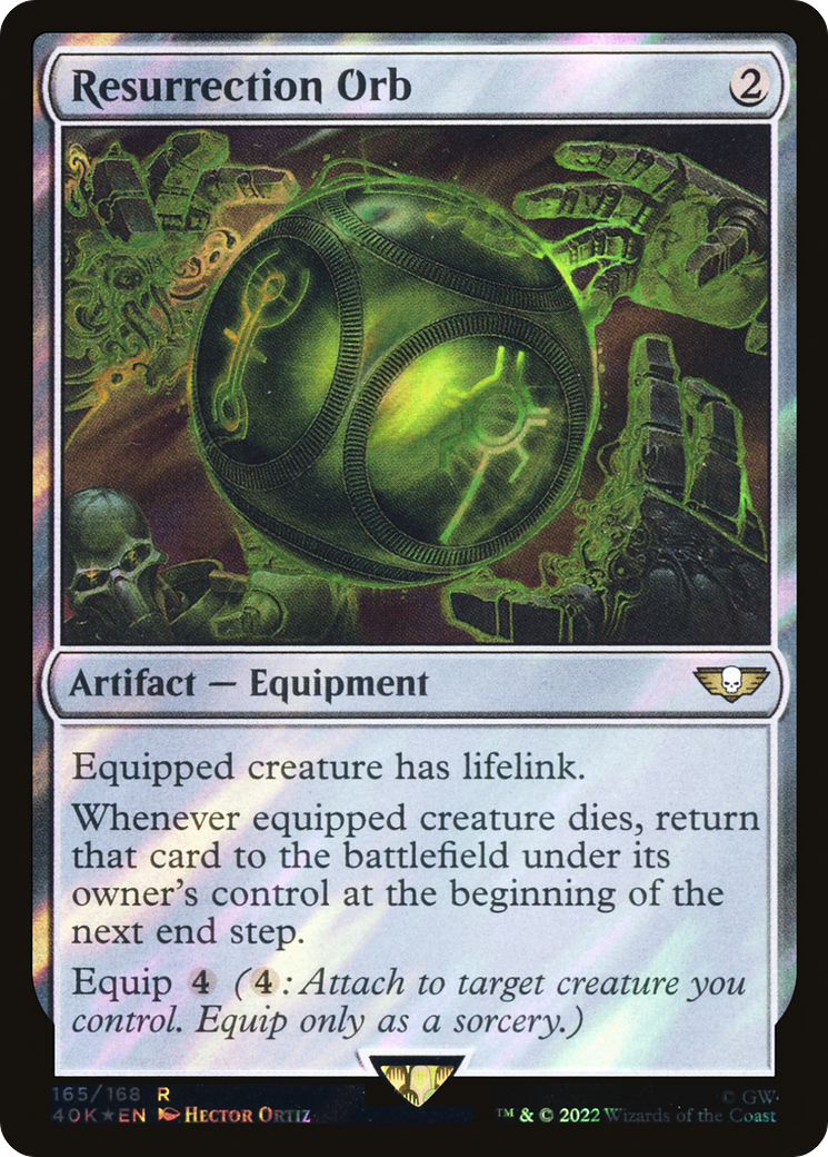 Resurrection Orb (40K-165★) - Warhammer 40,000 Commander Foil - Premium MTG Single from Wizards of the Coast - Just $5.21! Shop now at Game Crave Tournament Store