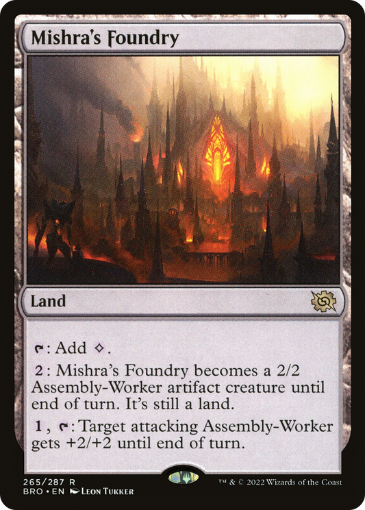 Mishra's Foundry (BRO-265) - The Brothers' War Foil - Premium MTG Single from Wizards of the Coast - Just $0.32! Shop now at Game Crave Tournament Store