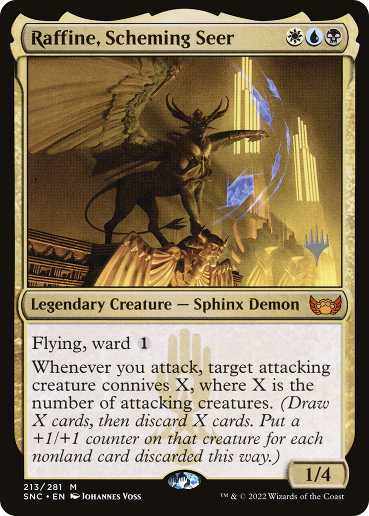 Raffine, Scheming Seer (PSNC-213P) - Streets of New Capenna Promos - Premium MTG Single from Wizards of the Coast - Just $0.93! Shop now at Game Crave Tournament Store