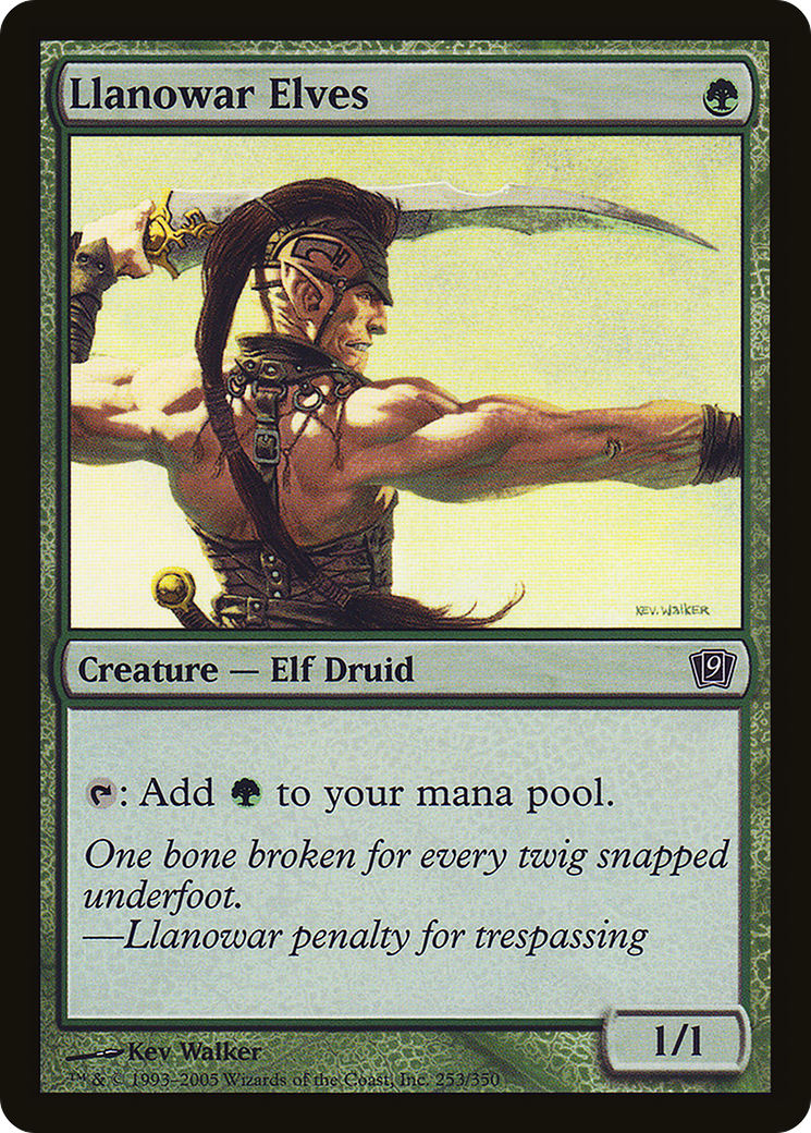 Llanowar Elves (9ED-253★) - Ninth Edition Foil - Premium MTG Single from Wizards of the Coast - Just $1.44! Shop now at Game Crave Tournament Store