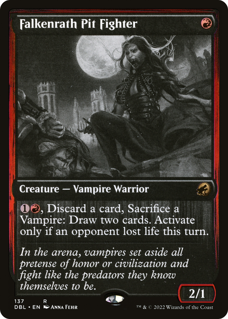 Falkenrath Pit Fighter (DBL-137) - Innistrad: Double Feature Foil - Premium MTG Single from Wizards of the Coast - Just $1.43! Shop now at Game Crave Tournament Store
