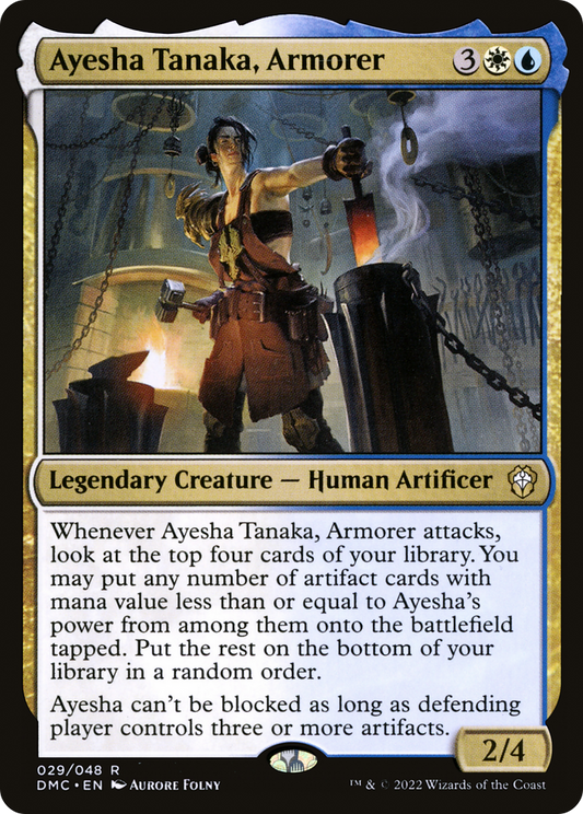 Ayesha Tanaka, Armorer (DMC-029) - Dominaria United Commander - Premium MTG Single from Wizards of the Coast - Just $0.13! Shop now at Game Crave Tournament Store
