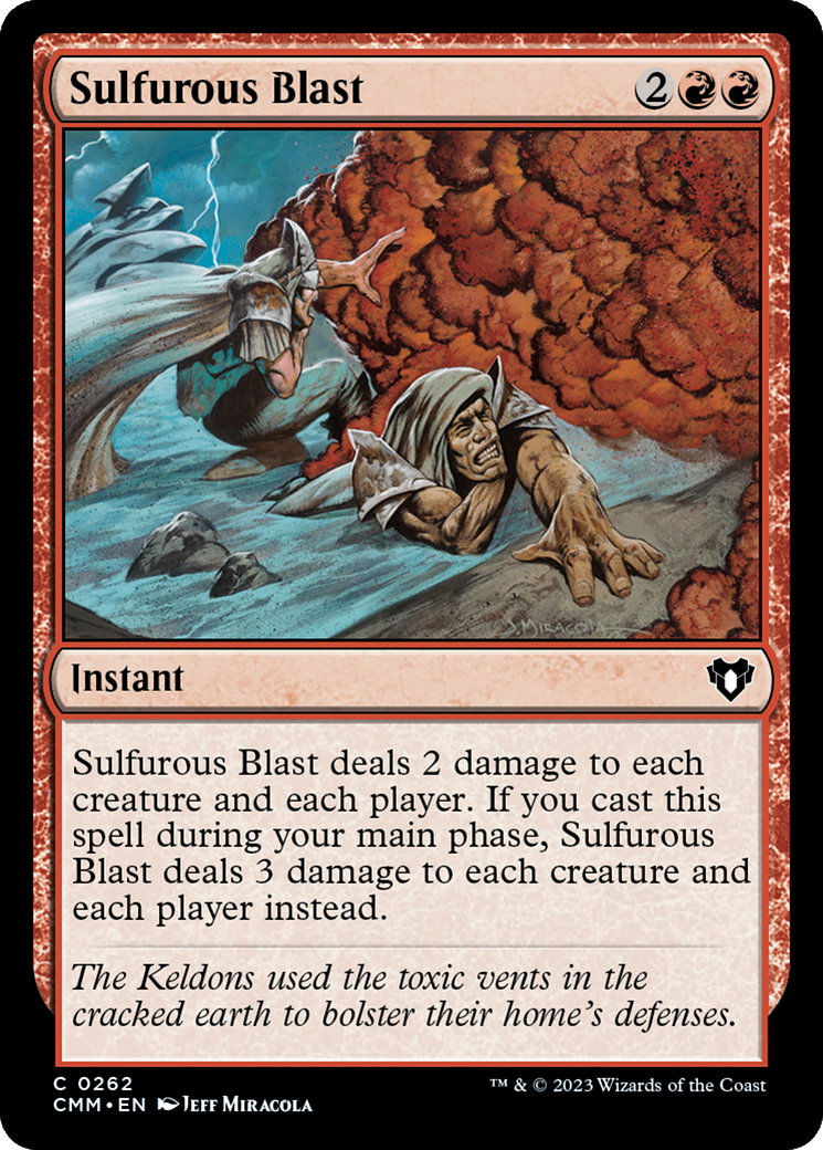 Sulfurous Blast (CMM-262) - Commander Masters - Premium MTG Single from Wizards of the Coast - Just $0.25! Shop now at Game Crave Tournament Store