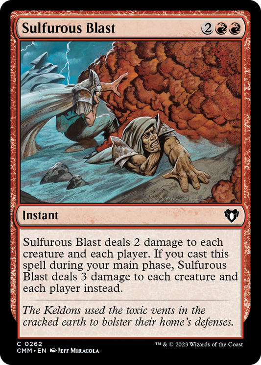 Sulfurous Blast (CMM-262) - Commander Masters - Premium MTG Single from Wizards of the Coast - Just $0.25! Shop now at Game Crave Tournament Store
