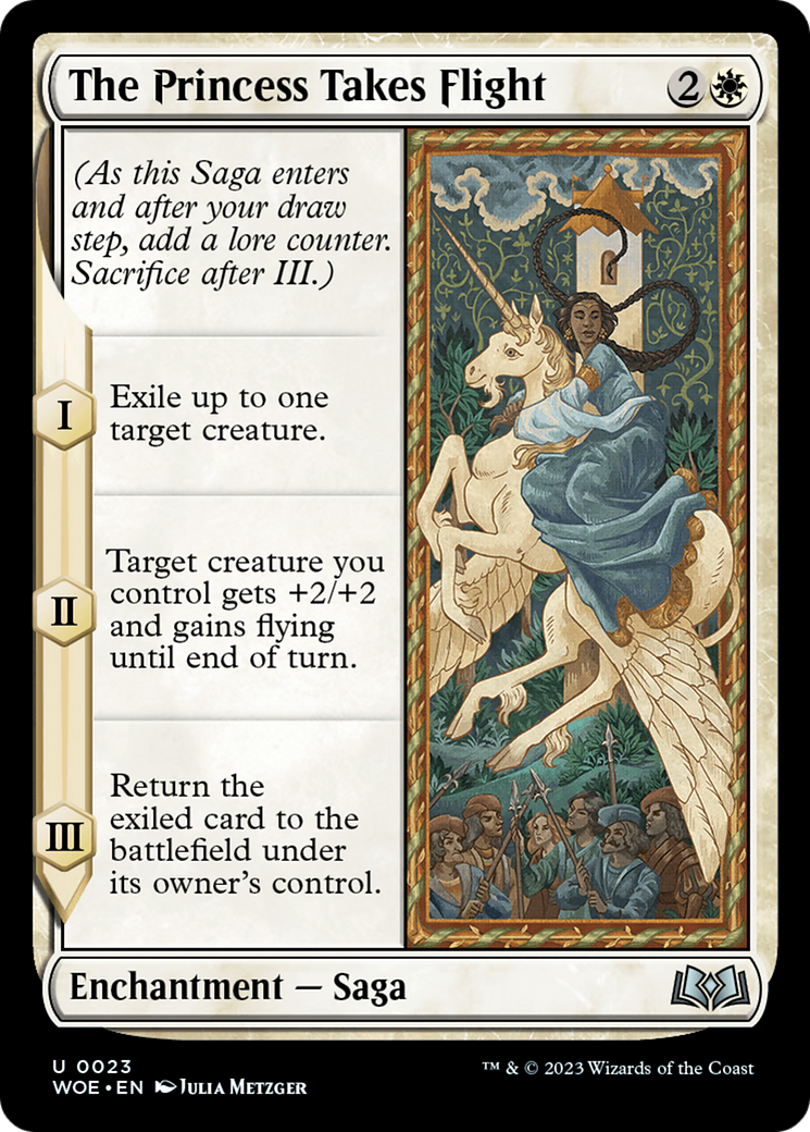 The Princess Takes Flight (WOE-023) - Wilds of Eldraine - Premium MTG Single from Wizards of the Coast - Just $0.08! Shop now at Game Crave Tournament Store