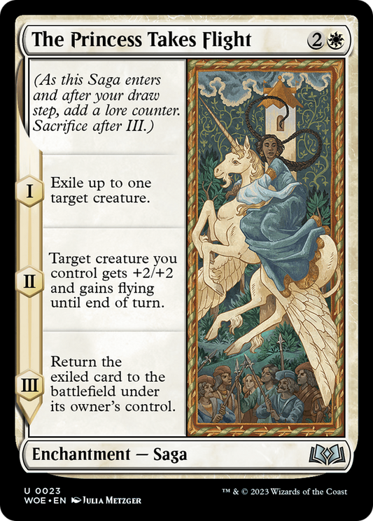 The Princess Takes Flight (WOE-023) - Wilds of Eldraine Foil - Premium MTG Single from Wizards of the Coast - Just $0.08! Shop now at Game Crave Tournament Store