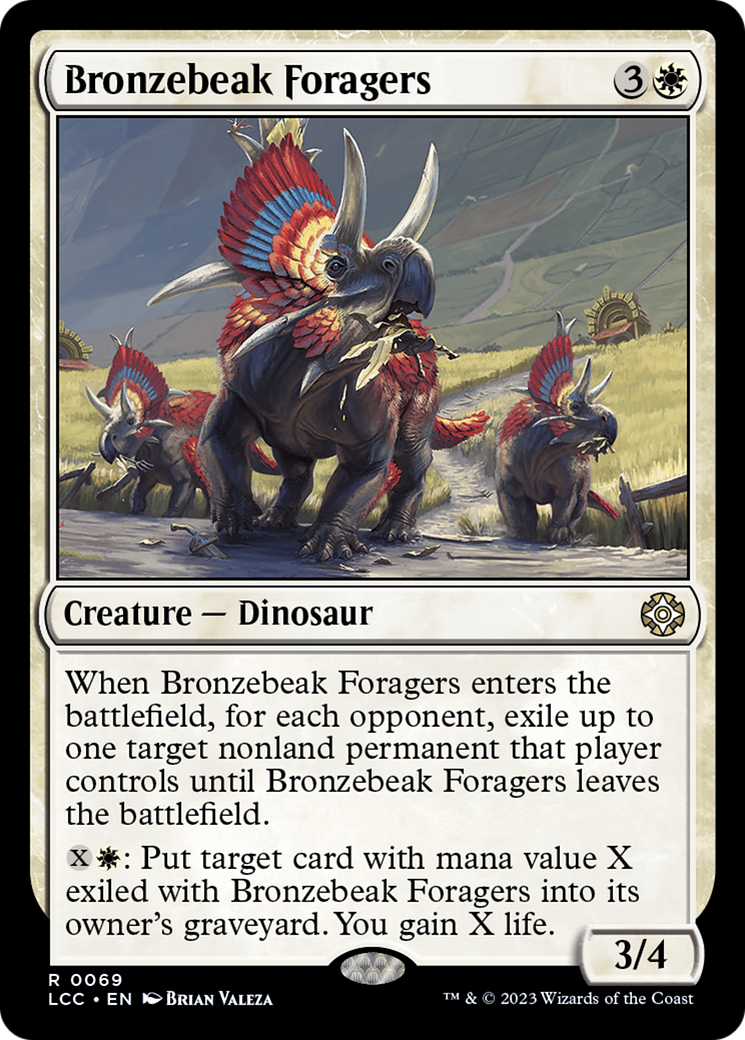 Bronzebeak Foragers (LCC-069) - The Lost Caverns of Ixalan Commander - Premium MTG Single from Wizards of the Coast - Just $0.08! Shop now at Game Crave Tournament Store