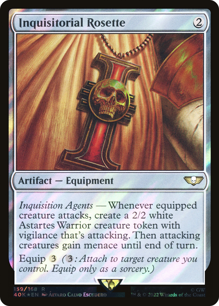Inquisitorial Rosette (40K-159★) - Warhammer 40,000 Commander Foil - Premium MTG Single from Wizards of the Coast - Just $0.66! Shop now at Game Crave Tournament Store