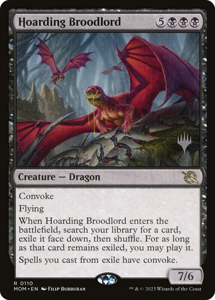 Hoarding Broodlord (PMOM-110P) - March of the Machine Promos Foil - Premium MTG Single from Wizards of the Coast - Just $0.89! Shop now at Game Crave Tournament Store