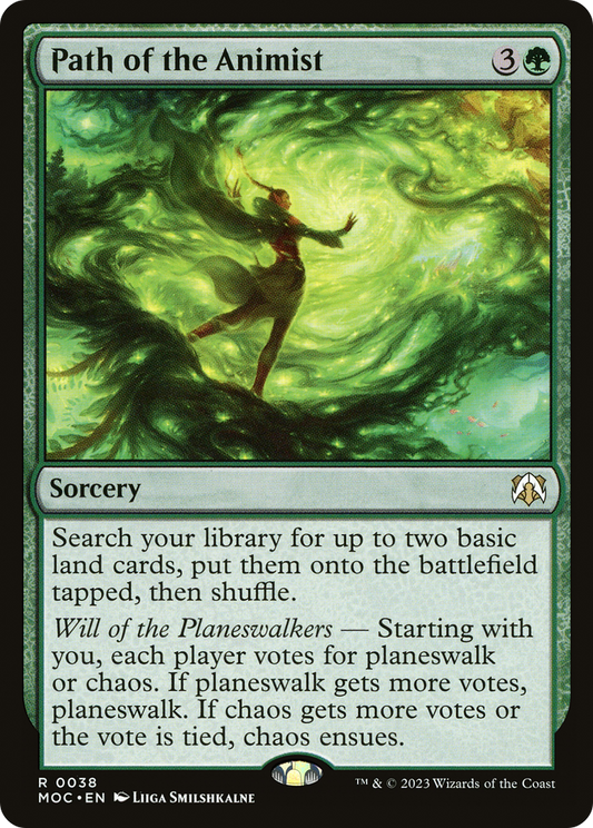 Path of the Animist (MOC-038) - March of the Machine Commander - Premium MTG Single from Wizards of the Coast - Just $0.08! Shop now at Game Crave Tournament Store