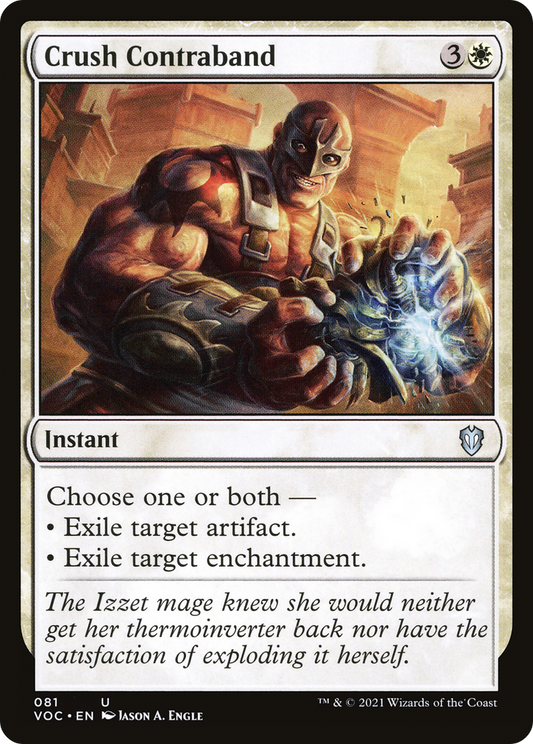 Crush Contraband (VOC-081) - Crimson Vow Commander - Premium MTG Single from Wizards of the Coast - Just $0.25! Shop now at Game Crave Tournament Store