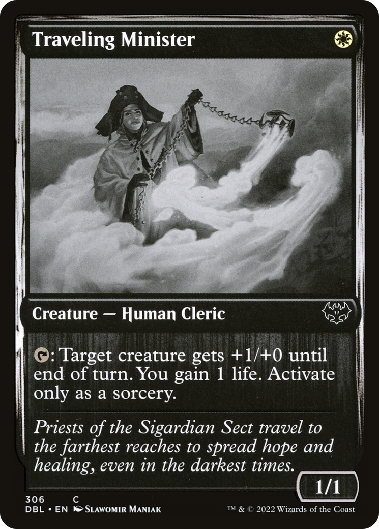 Traveling Minister (DBL-306) - Innistrad: Double Feature - Premium MTG Single from Wizards of the Coast - Just $0.08! Shop now at Game Crave Tournament Store
