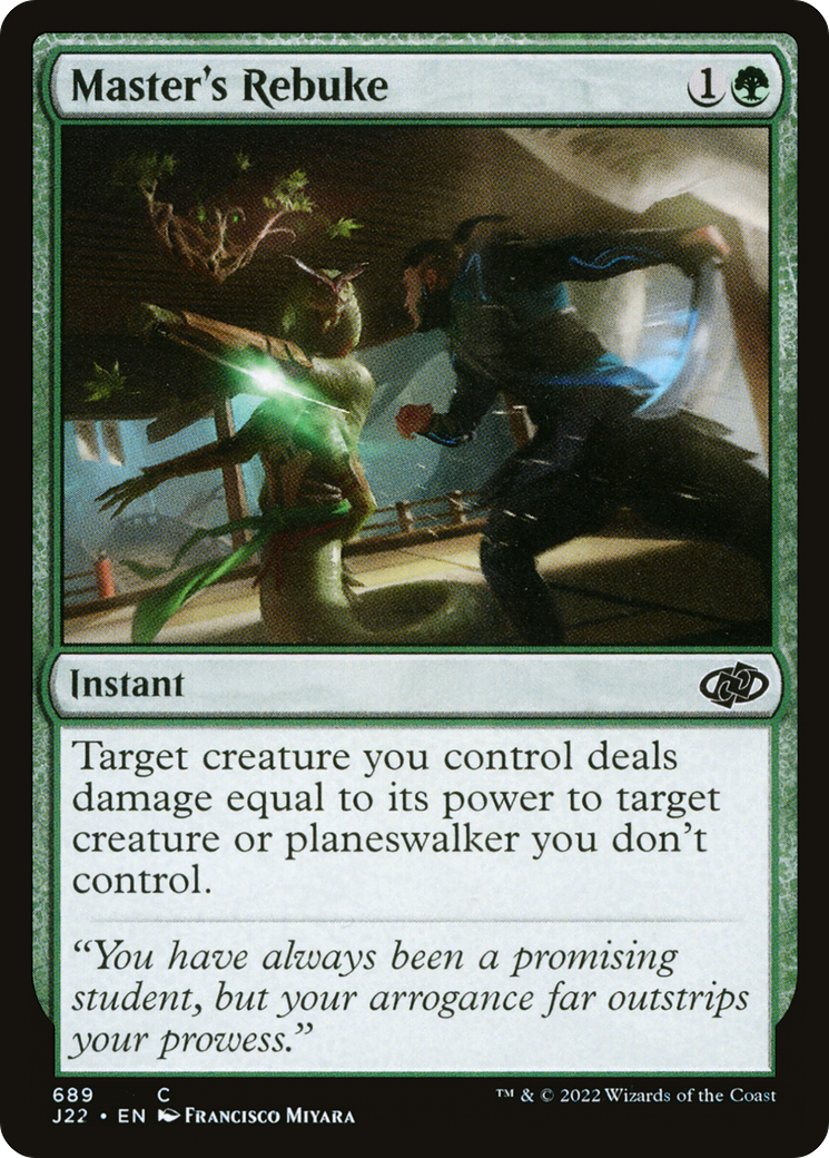 Master's Rebuke (J22-689) - Jumpstart 2022 - Premium MTG Single from Wizards of the Coast - Just $0.08! Shop now at Game Crave Tournament Store