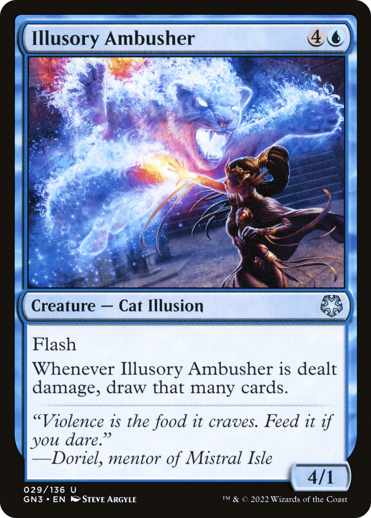 Illusory Ambusher (GN3-029) - Game Night: Free-for-All - Premium MTG Single from Wizards of the Coast - Just $0.08! Shop now at Game Crave Tournament Store