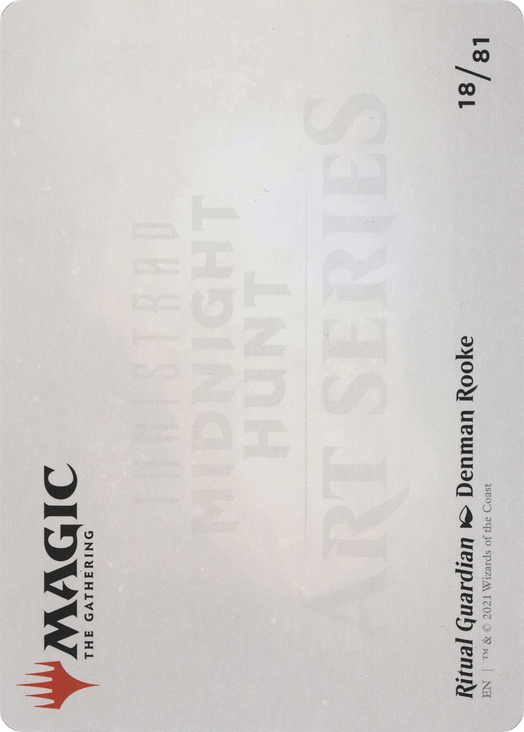 Ritual Guardian // Ritual Guardian (AMID-018) - Midnight Hunt Art Series (Borderless) Foil - Premium MTG Single from Wizards of the Coast - Just $0! Shop now at Game Crave Tournament Store