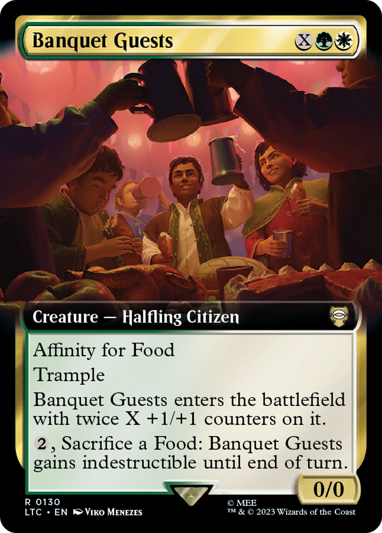 Banquet Guests (LTC-130) - Tales of Middle-earth Commander: (Extended Art) - Premium MTG Single from Wizards of the Coast - Just $0.26! Shop now at Game Crave Tournament Store