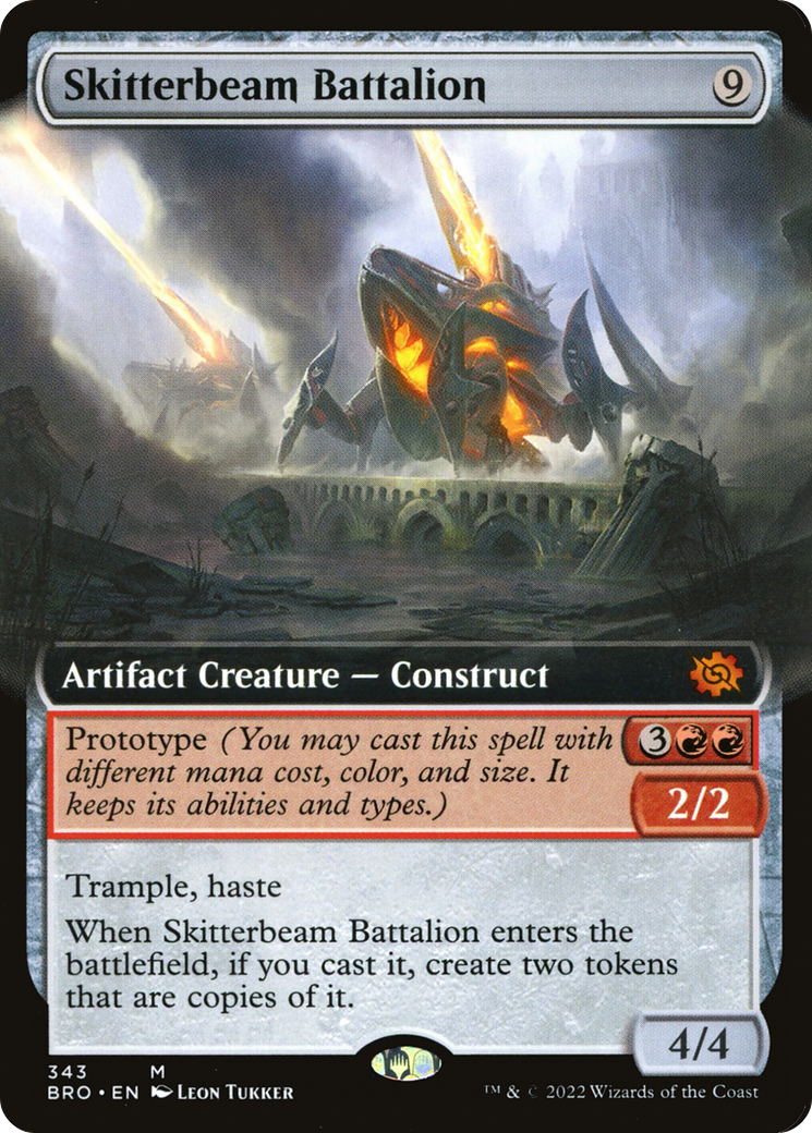 Skitterbeam Battalion (BRO-343) - The Brothers' War: (Extended Art) Foil - Premium MTG Single from Wizards of the Coast - Just $1.11! Shop now at Game Crave Tournament Store
