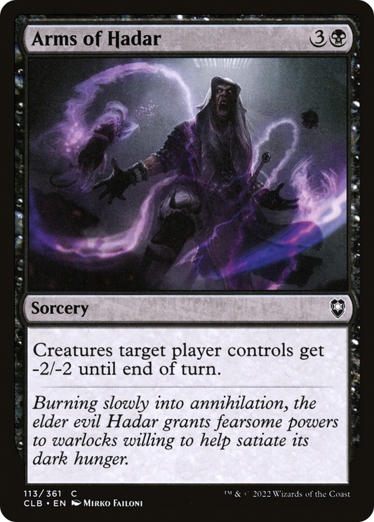 Arms of Hadar (CLB-113) - Commander Legends: Battle for Baldur's Gate - Premium MTG Single from Wizards of the Coast - Just $0.25! Shop now at Game Crave Tournament Store